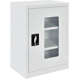 Clear View Wall Storage Cabinet Assembled 18"W x 12"D x 26"H Off White