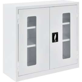 Clear View Wall Storage Cabinet Assembled 30"W x 12"D x 30"H Off White