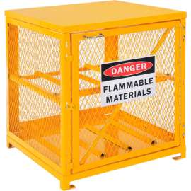 Horizontal Cylinder Storage Cabinet w/ SGL Door, 4 Cylinder Capacity