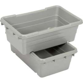Buckhorn Cross Stack Jumbo Lug 34305GRAY - 25"L x 16"W x 8-1/2"H Gray