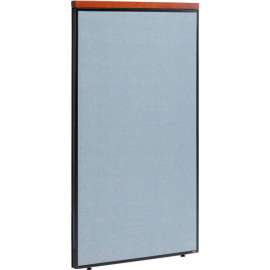 Interion Deluxe Office Partition Panel, 36-1/4"W x 61-1/2"H, Blue