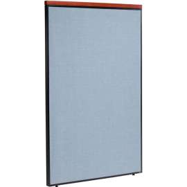 Interion Deluxe Office Partition Panel, 48-1/4"W x 73-1/2"H, Blue