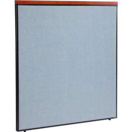 Interion Deluxe Office Partition Panel, 60-1/4"W x 61-1/2"H, Blue