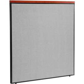 Interion Deluxe Office Partition Panel, 60-1/4"W x 61-1/2"H, Gray