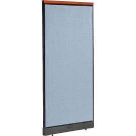 Interion Deluxe Electric Office Partition Panel, 36-1/4"W x 77-1/2"H, Blue