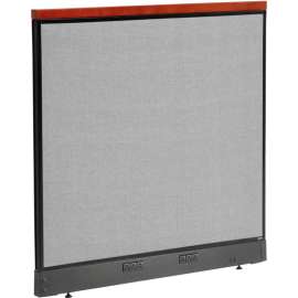 Interion Deluxe Electric Office Partition Panel, 48-1/4"W x 47-1/2"H, Gray