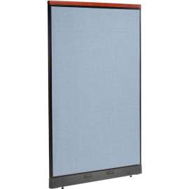 Interion Deluxe Electric Office Partition Panel, 48-1/4"W x 77-1/2"H, Blue