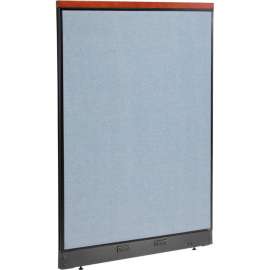 Interion Deluxe Electric Office Partition Panel, 48-1/4"W x 65-1/2"H, Blue