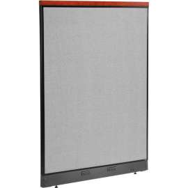 Interion Deluxe Electric Office Partition Panel, 48-1/4"W x 65-1/2"H, Gray