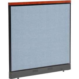 Interion Deluxe Non-Electric Office Partition Panel with Raceway, 48-1/4"W x 47-1/2"H, Blue