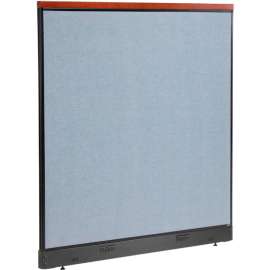 Interion Deluxe Electric Office Partition Panel, 60-1/4"W x 65-1/2"H, Blue