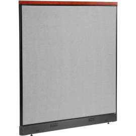Interion Deluxe Electric Office Partition Panel, 60-1/4"W x 65-1/2"H, Gray