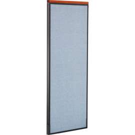Interion Deluxe Office Partition Panel, 24-1/4"W x 61-1/2"H, Blue