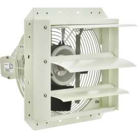 Continental Dynamics 12" Corrosion Resistant Exhaust Fan, 1 Speed, 1/8 HP, Single Phase