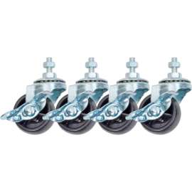Caster Conversion Kit For Global Industrial Air Scrubber, 4/Pack