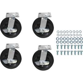 Replacement 8" x 2" Caster Kit for Global Industrial Gantry Cranes, Set of 4