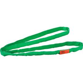 Global Industrial Polyester Round Sling, Endless, 6 ft x 1.25 in, 5300/4200/10600 Lbs Cap