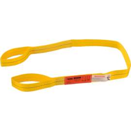 Global Industrial Poly Web Sling, Light Duty, Eye&Eye 6Ft L x 2In W-2400/1900/4800 Lbs Cap