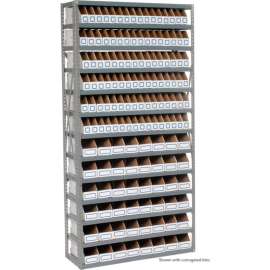 Steel Open Shelving 13 Shelves No Bin - 36x12x73