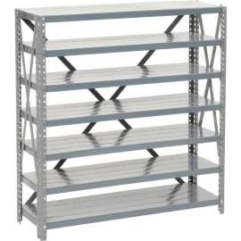 Steel Open Shelving 7 Shelves/No Bin, 36"W x 12"D x 39"H