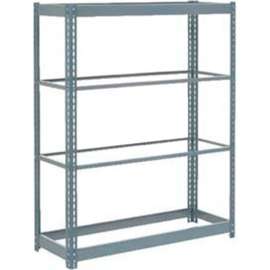 Heavy Duty Shelving 48"W x 12"D x 60"H With 4 Shelves - No Deck - Gray