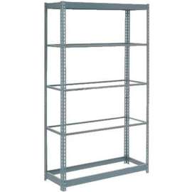 Heavy Duty Shelving 48"W x 12"D x 84"H With 5 Shelves - No Deck - Gray