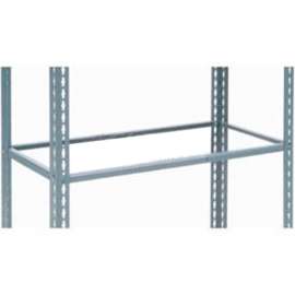 Additional Shelf, Single Rivet, No Deck, 48"W x 24"D, Gray