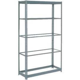 Heavy Duty Shelving 48"W x 12"D x 60"H With 5 Shelves - No Deck - Gray