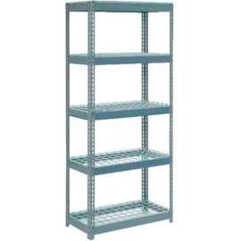 Extra Heavy Duty Shelving 36"W x 24"D x 60"H With 5 Shelves, Wire Deck, Gry