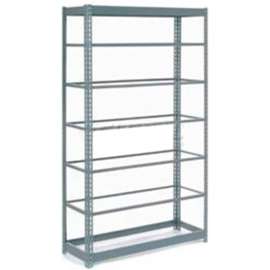 Heavy Duty Shelving 48"W x 18"D x 84"H With 7 Shelves - No Deck - Gray