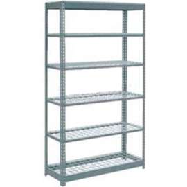 Heavy Duty Shelving 48"W x 18"D x 84"H With 7 Shelves - Wire Deck - Gray