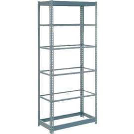 Heavy Duty Shelving 36"W x 18"D x 96"H With 7 Shelves - No Deck - Gray