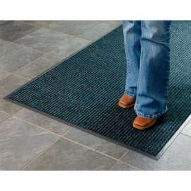 Apache Mills Brush & Clean Entrance Mat 3/8" Thick 2' x 3' Navy Blue