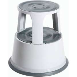 Global Industrial 17"H Rolling Step Stool - Gray