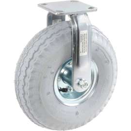 Global Industrial Rigid Plate Caster 10" Full Pneumatic Wheel 330 Lb. Capacity