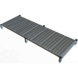 71 X 24 Inch Adjustable Height Steel Work Platform - 5"H To 8"H - WLOS571242