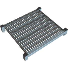 24 X 24 Inch Adjustable Height Steel Work Platform - 9"H To 14"H - WLOS924242