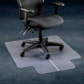 Interion Office Chair Mat for Carpet - 36"W x 48"L with 20" x 10" Lip - Straight Edge
