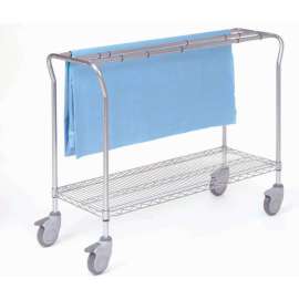 Nexel Chrome Low Profile Sterile Wrap Rack, 60"L x 18"W x 40"H