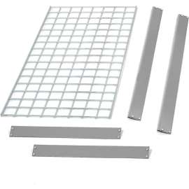 Global Industrial Additional Shelf, Double Rivet, Wire Deck, 72"W x 36"D, Gray, USA