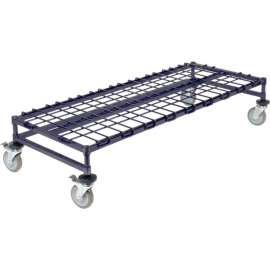 Nexel Poly-Z-Brite Mobile Dunnage Rack 30"W X 18"D - 4 Swivel Casters, 2 W/Brakes