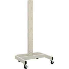 Global Industrial 78"H Mobile Post with Caster Base - Beige