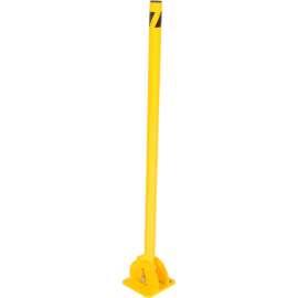 Yellow Powder Coat Folding Bollard 42"H