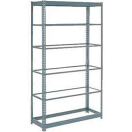 Heavy Duty Shelving 48"W x 12"D x 72"H With 6 Shelves - No Deck - Gray