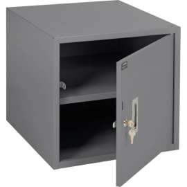 Global Industrial Steel Cabinet W/ 32 Lbs Capacity, 17-1/4"W x 20"D,x 16"H Gray