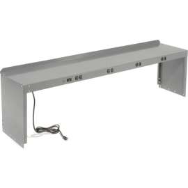 Global Industrial Steel Power Riser, 72"W x 15"D, Gray
