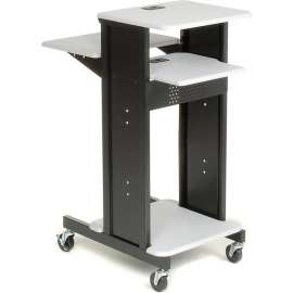 Global Industrial Projector Presentation Cart - Gray/Black