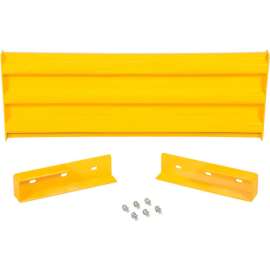 Steel Traffic Machinery Guard Rail, Drop In Style, 4'L, Yellow