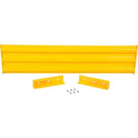 Steel Traffic Machinery Guard Rail, Drop In Style, 6'L, Yellow