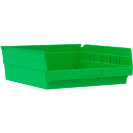 Akro-Mils Plastic Nesting Storage Shelf Bin 30170 - 11-1/8"W x 11-5/8"D x 4"H Green